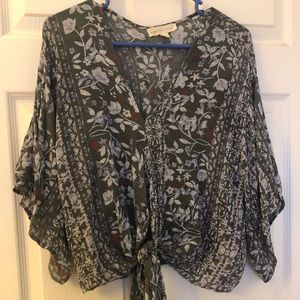 Lovestitch Floral Tie Top